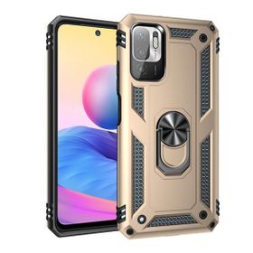 Teleplus Xiaomi Redmi Note 10 5G Vega Yüzüklü Çift Katmanlı Tank Kapak Lacivert Kılıf