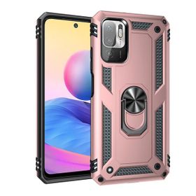Teleplus Xiaomi Redmi Note 10 5G Vega Yüzüklü Çift Katmanlı Tank Kapak Lacivert Kılıf