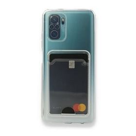 Teleplus Xiaomi Redmi Note 10 Kamera Korumalı Kartlıklı Silikon Şeffaf Kılıf