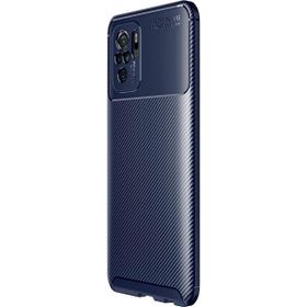 Teleplus Xiaomi Redmi Note 10 Kamera Korumalı Negro Karbon Lacivert Nano Ekran Koruyucu Silikon Cep Telefonu Kılıf