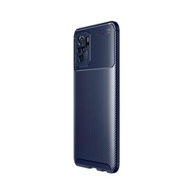 Teleplus Xiaomi Redmi Note 10 Kamera Korumalı Negro Karbon Lacivert Nano Ekran Koruyucu Silikon Cep Telefonu Kılıf