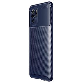 Teleplus Xiaomi Redmi Note 10 Kamera Korumalı Negro Karbon Lacivert Nano Ekran Koruyucu Silikon Cep Telefonu Kılıf