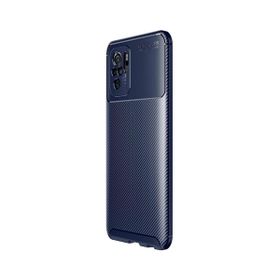 Teleplus Xiaomi Redmi Note 10 Kamera Korumalı Negro Karbon Lacivert Nano Ekran Koruyucu Silikon Cep Telefonu Kılıf