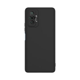 Teleplus Xiaomi Redmi Note 10 Pro Kamera Korumalı İçi Kadife Silikon Siyah Kılıf