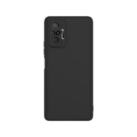 Teleplus Xiaomi Redmi Note 10 Pro Kamera Korumalı İçi Kadife Silikon Siyah Kılıf