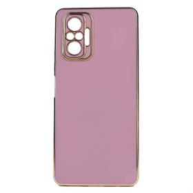 Teleplus Xiaomi Redmi Note 10 Pro Kamera Korumalı Lazer Bark Silikon Mor Kılıf