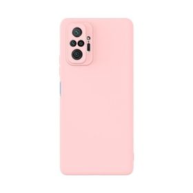 Teleplus Xiaomi Redmi Note 10 Pro Max Kamera Korumalı İçi Kadife Silikon Pembe Kılıf
