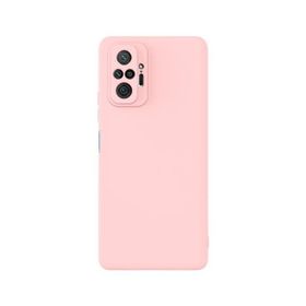 Teleplus Xiaomi Redmi Note 10 Pro Max Kamera Korumalı İçi Kadife Silikon Pembe Kılıf