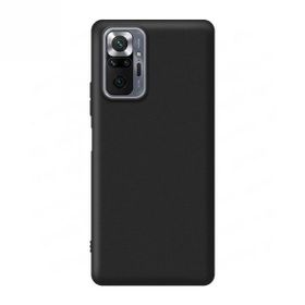 Teleplus Xiaomi Redmi Note 10 Pro Max Lüks Mat Silikon Siyah Cep Telefonu Kılıfı