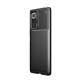 Teleplus Xiaomi Redmi Note 10 Pro Max Negro Karbon Silikon Nano Ekran Koruyucu Lacivert Kılıf