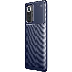 Teleplus Xiaomi Redmi Note 10 Pro Negro Karbon Silikon Lacivert Kılıf