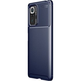 Teleplus Xiaomi Redmi Note 10 Pro Negro Karbon Silikon Lacivert Kılıf