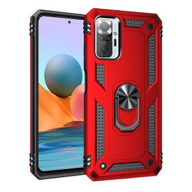 Teleplus Xiaomi Redmi Note 10 Pro Vega Yüzüklü Çift Katmanlı Tank Kapak Lacivert Kılıf