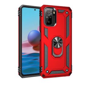 Teleplus Xiaomi Redmi Note 10 Vega Yüzüklü Çift Katmanlı Tank Kapak Nano Ekran Koruyucu Rose Gold Kılıf