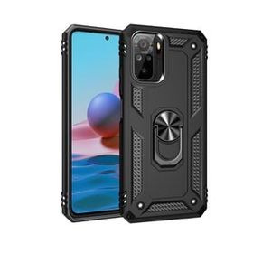 Teleplus Xiaomi Redmi Note 10 Vega Yüzüklü Çift Katmanlı Tank Kapak Nano Ekran Koruyucu Rose Gold Kılıf