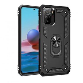 Teleplus Xiaomi Redmi Note 10 Vega Yüzüklü Çift Katmanlı Tank Kapak Nano Ekran Koruyucu Rose Gold Kılıf