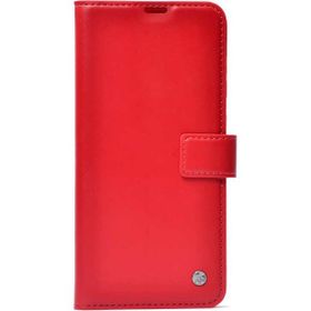 Teleplus Xiaomi Redmi Note 10s Delüxe Standlı Cüzdan Kırmızı Kılıf