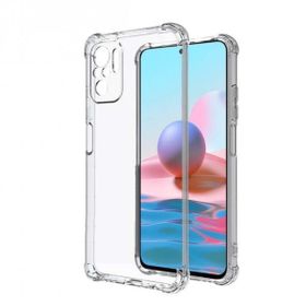 Teleplus Xiaomi Redmi Note 10s Kamera Korumalı Darbeye Dayanıklı Sert Silikon Şeffaf Kılıf