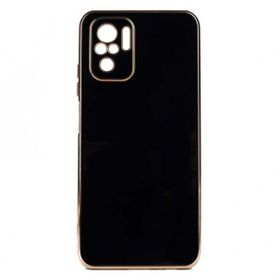 Teleplus Xiaomi Redmi Note 10S Kamera Korumalı Lazer Bark Silikon Siyah Kılıf