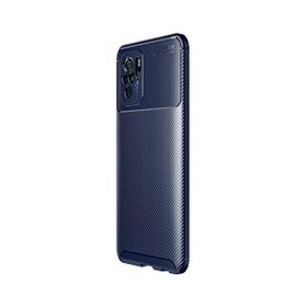 Teleplus Xiaomi Redmi Note 10S Kamera Korumalı Negro Karbon Lacivert Silikon Cep Telefonu Kılıf