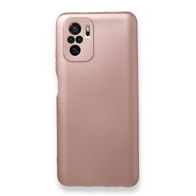 Teleplus Xiaomi Redmi Note 10S Kamera Korumalı Premier Silikon Nano Ekran Koruyucu Gold Kılıf