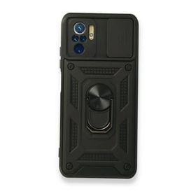 Teleplus Xiaomi Redmi Note 10s Kamera Korumalı Yüzüklü Tank Pars Silikon Kırmızı Kılıf