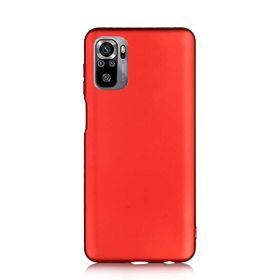 Teleplus Xiaomi Redmi Note 10s Lüks Mat Silikon Kırmızı Kılıf