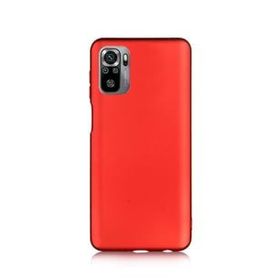 Teleplus Xiaomi Redmi Note 10s Lüks Mat Silikon Kırmızı Kılıf