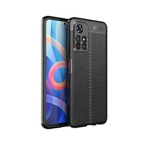 Teleplus Xiaomi Redmi Note 11 5G Kamera Korumalı Deri Dokulu Silikon Lacivert Kılıf