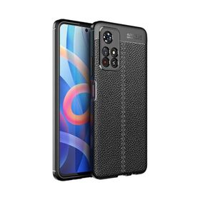 Teleplus Xiaomi Redmi Note 11 5G Kamera Korumalı Deri Dokulu Silikon Lacivert Kılıf
