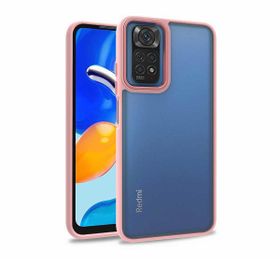 Teleplus Xiaomi Redmi Note 11S Global Renkli Bumper Hybrid Flora Silikon Lacivert Kılıf