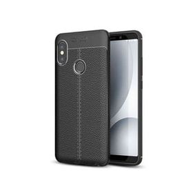 Teleplus Xiaomi Redmi Note 5 Pro Deri Dokulu Silikon Lacivert Kılıf