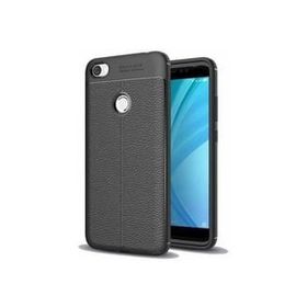 Teleplus Xiaomi Redmi Note 5A Prime Deri Dokulu Silikon Siyah Kılıf