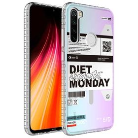 Teleplus Xiaomi Redmi Note 8 Desenli Elegans Serisi Silikon Lacivert Kılıf