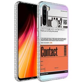 Teleplus Xiaomi Redmi Note 8 Desenli Elegans Serisi Silikon Lacivert Kılıf