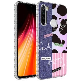 Teleplus Xiaomi Redmi Note 8 Desenli Elegans Serisi Silikon Lacivert Kılıf