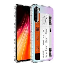 Teleplus Xiaomi Redmi Note 8 Desenli Elegans Serisi Silikon Lacivert Kılıf