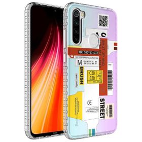 Teleplus Xiaomi Redmi Note 8 Desenli Elegans Serisi Silikon Lacivert Kılıf