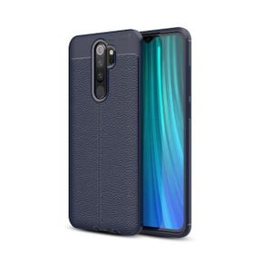 Teleplus Xiaomi Redmi Note 8 Pro Deri Dokulu Silikon Kırmızı Kılıf + Nano Ekran Koruyucu