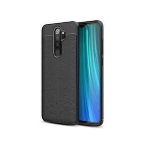 Teleplus Xiaomi Redmi Note 8 Pro Deri Dokulu Silikon Kırmızı Kılıf + Nano Ekran Koruyucu