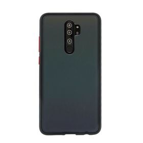 Teleplus Xiaomi Redmi Note 8 Pro Hybrid Bumper Mat Siyah Nano Ekran Koruyucu Silikon Cep Telefonu Kılıf