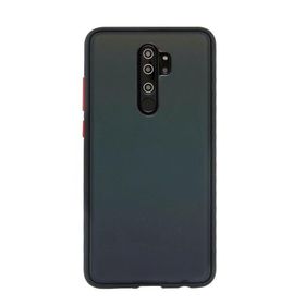 Teleplus Xiaomi Redmi Note 8 Pro Hybrid Bumper Mat Siyah Nano Ekran Koruyucu Silikon Cep Telefonu Kılıf