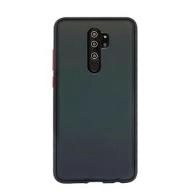 Teleplus Xiaomi Redmi Note 8 Pro Hybrid Bumper Mat Siyah Nano Ekran Koruyucu Silikon Cep Telefonu Kılıf