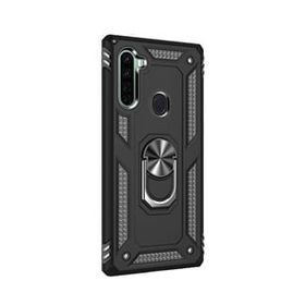 Teleplus Xiaomi Redmi Note 8 Vega Yüzüklü Tank Kapak Siyah Kılıf+Nano Ekran Koruyucu