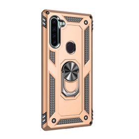 Teleplus Xiaomi Redmi Note 8 Vega Yüzüklü Tank Kapak Siyah Kılıf+Nano Ekran Koruyucu