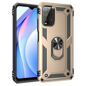 Teleplus Xiaomi Redmi Note 9 4G Vega Yüzüklü Tank Kapak Rose Gold Kılıf ve Nano Ekran Koruyucu