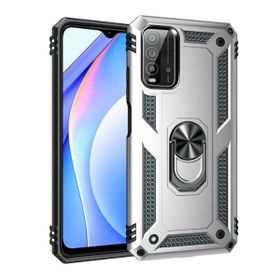 Teleplus Xiaomi Redmi Note 9 4G Vega Yüzüklü Tank Kapak Rose Gold Kılıf ve Nano Ekran Koruyucu