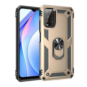Teleplus Xiaomi Redmi Note 9 4G Vega Yüzüklü Tank Kapak Rose Gold Kılıf ve Nano Ekran Koruyucu