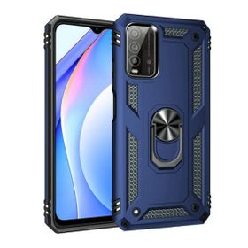 Teleplus Xiaomi Redmi Note 9 4G Vega Yüzüklü Tank Kapak Rose Gold Kılıf ve Nano Ekran Koruyucu