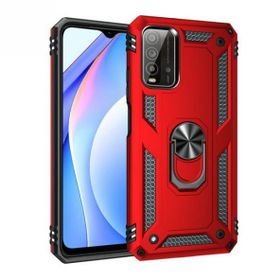 Teleplus Xiaomi Redmi Note 9 4G Vega Yüzüklü Tank Kapak Rose Gold Kılıf ve Nano Ekran Koruyucu